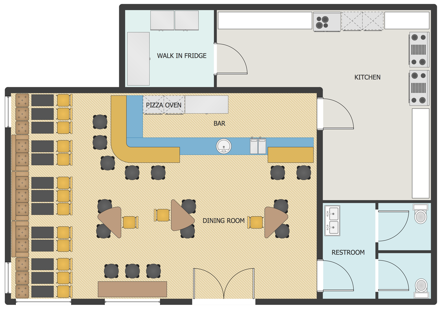 Colors Restaurant Seating Chart