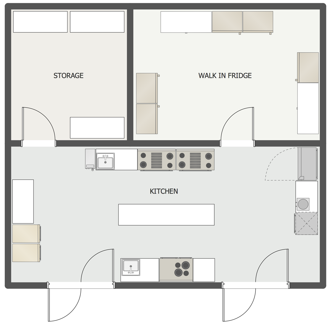 Cafe and Restaurant Floor Plan Solution | ConceptDraw.com | Restaurant