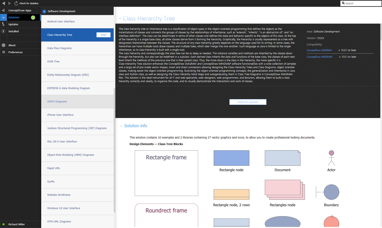 Class Hierarchy Tree Solution — Install