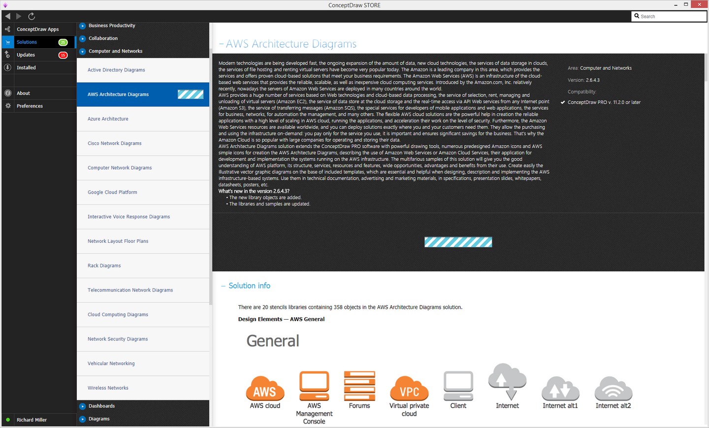 AWS Architecture Diagrams Solution — Install