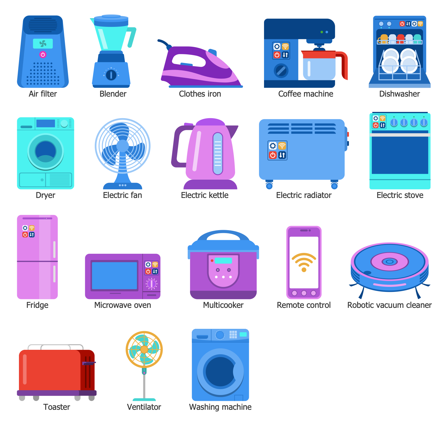 Smart Appliances icons