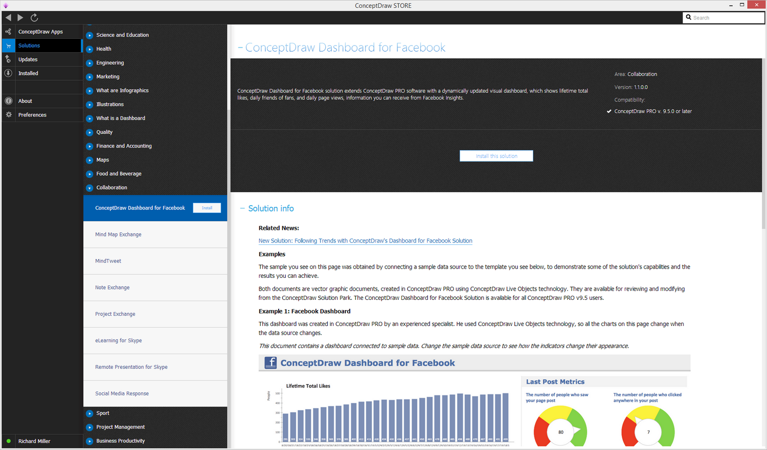 Dashboard for Facebook Solution - Install