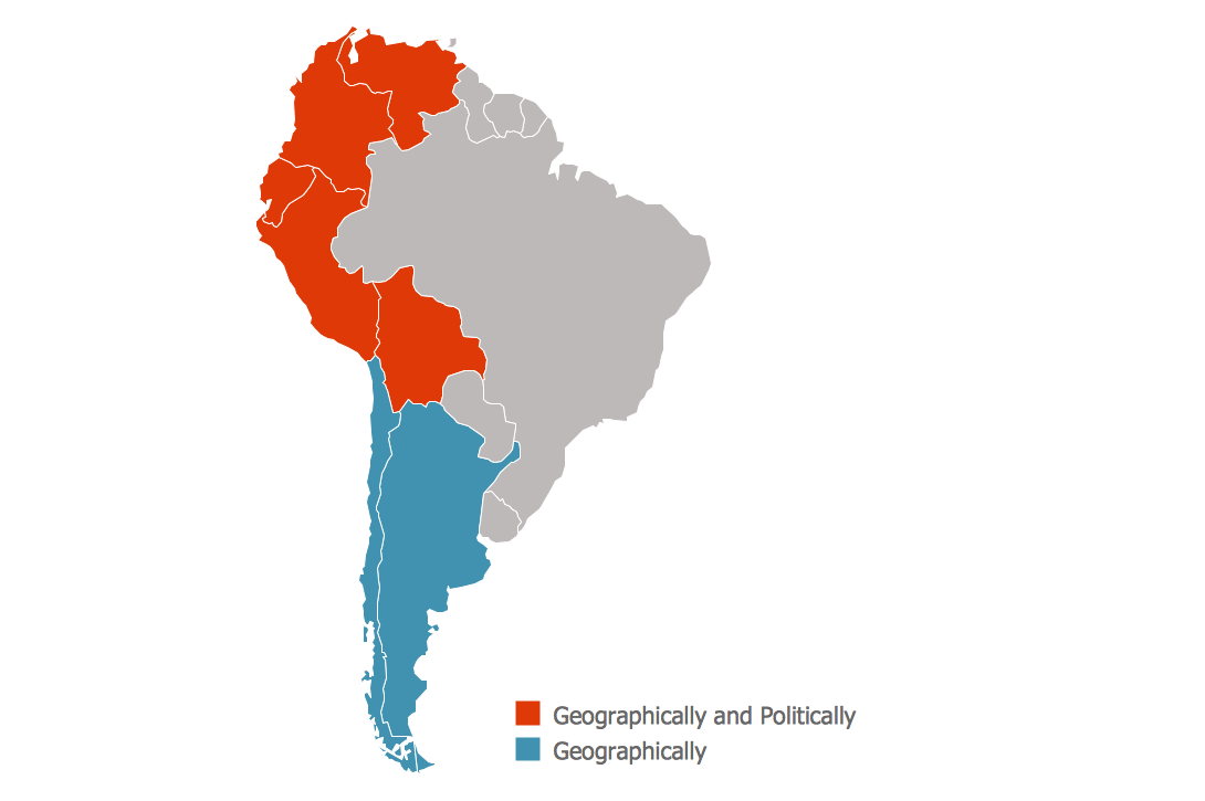 Continent Map  — Andean States Map