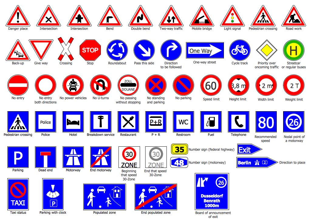 Directional Maps Solution | ConceptDraw.com