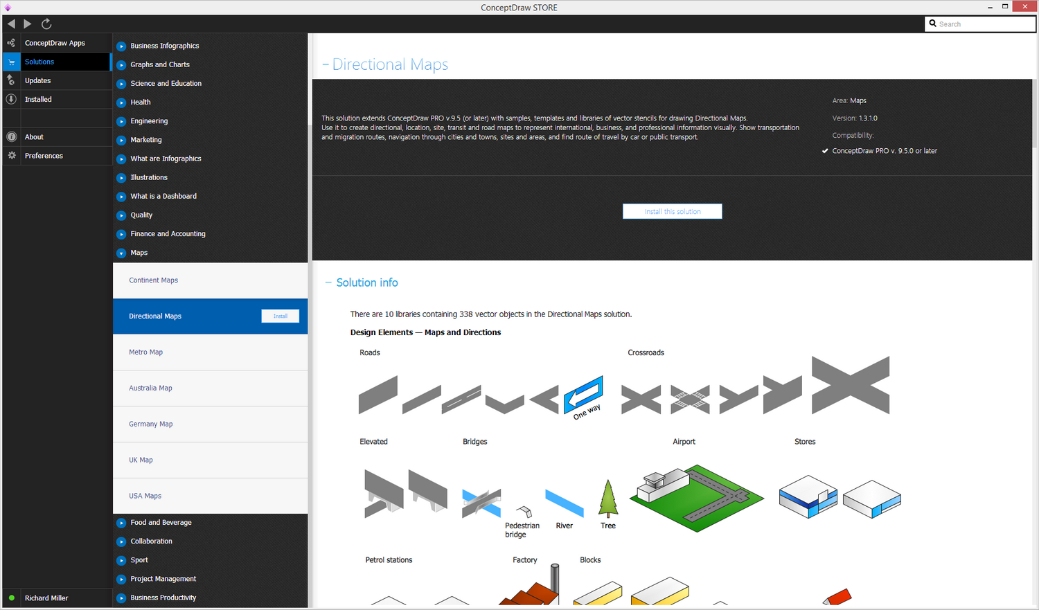 Directional Maps Software - Install