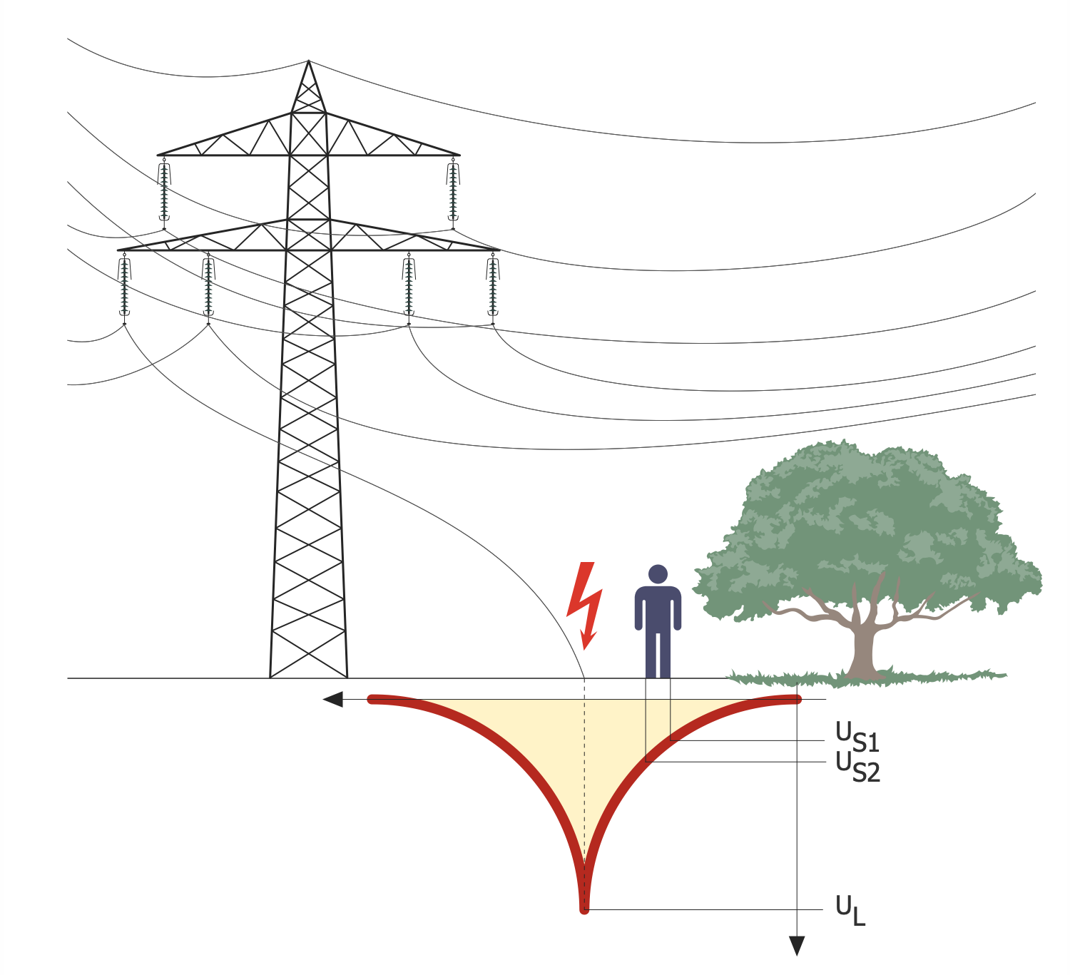 Stray Voltage from Transmission Line Fallen Conductor