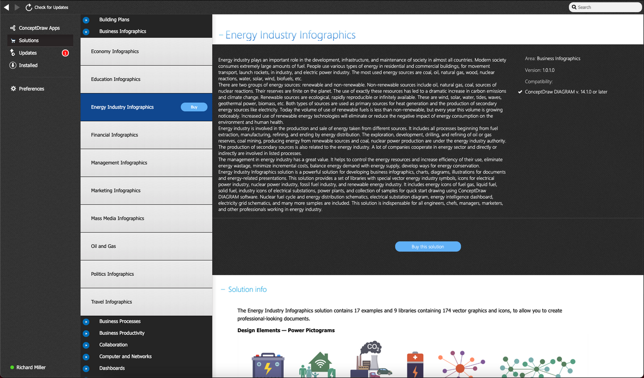 Energy Industry Infographics solution - Buy