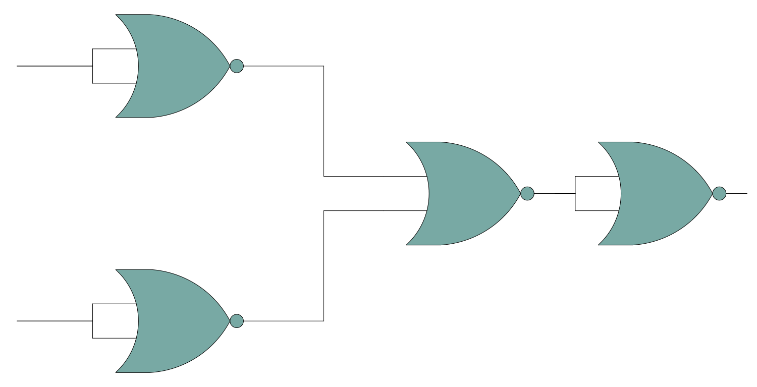 NAND Gate from NORs