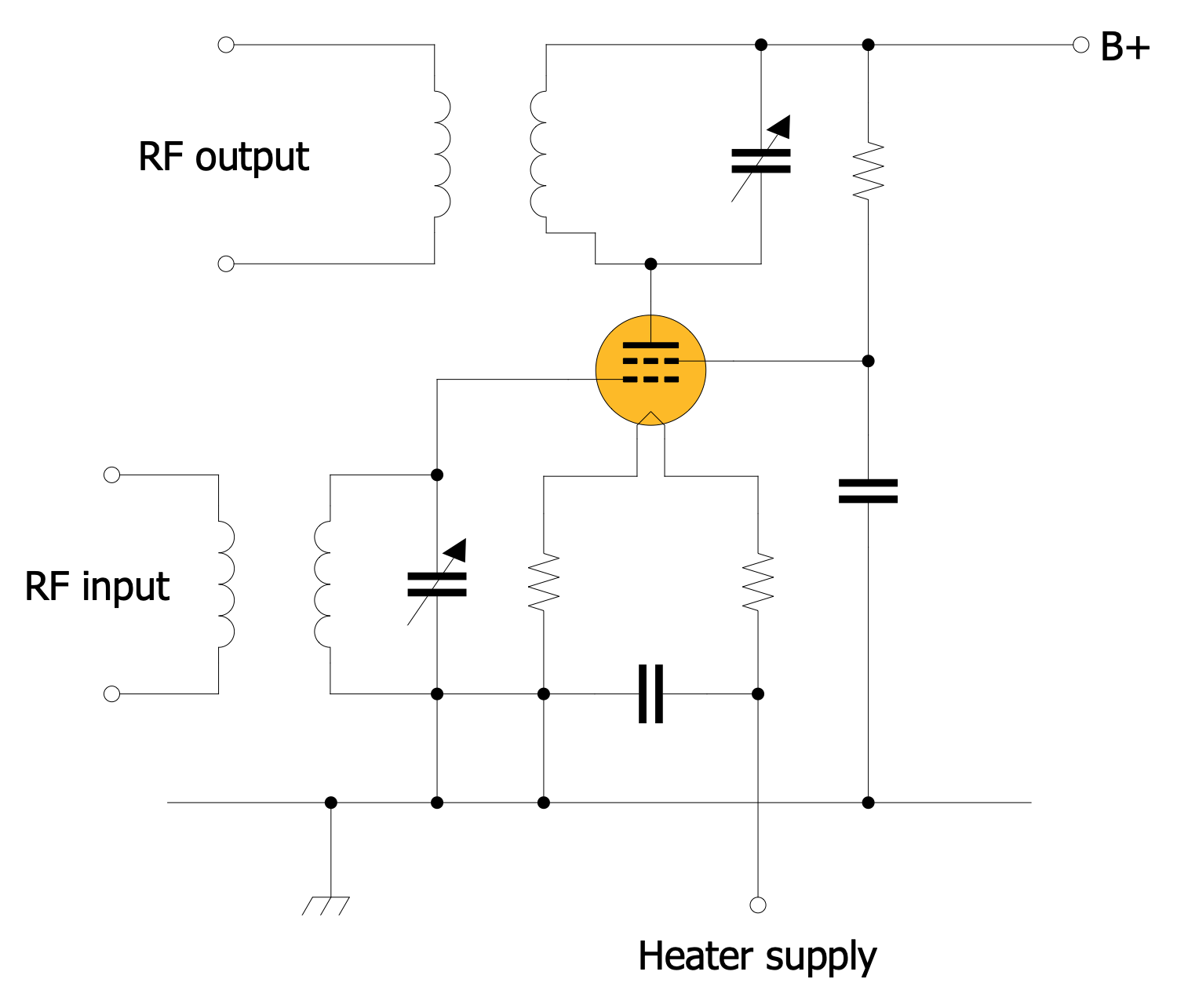 Tuned Grid RF Tetrode Amplifier