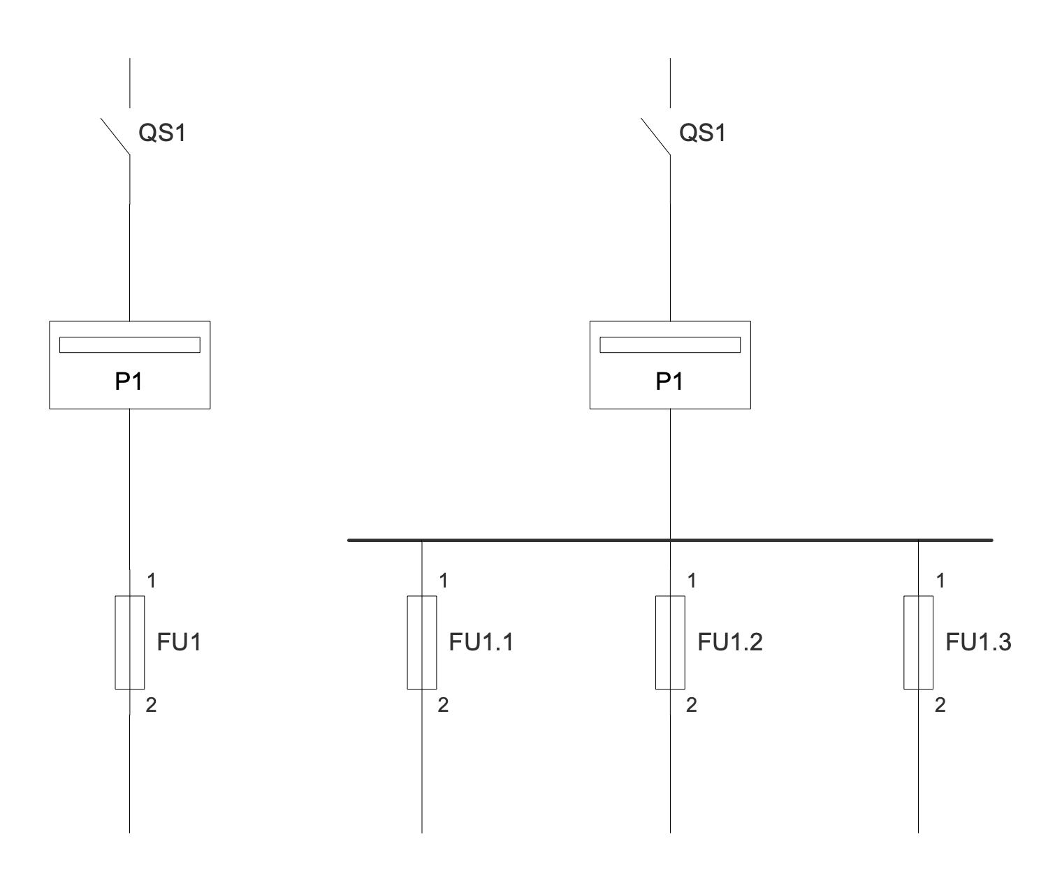 One-Line Diagram — Low Power Electricity Meter