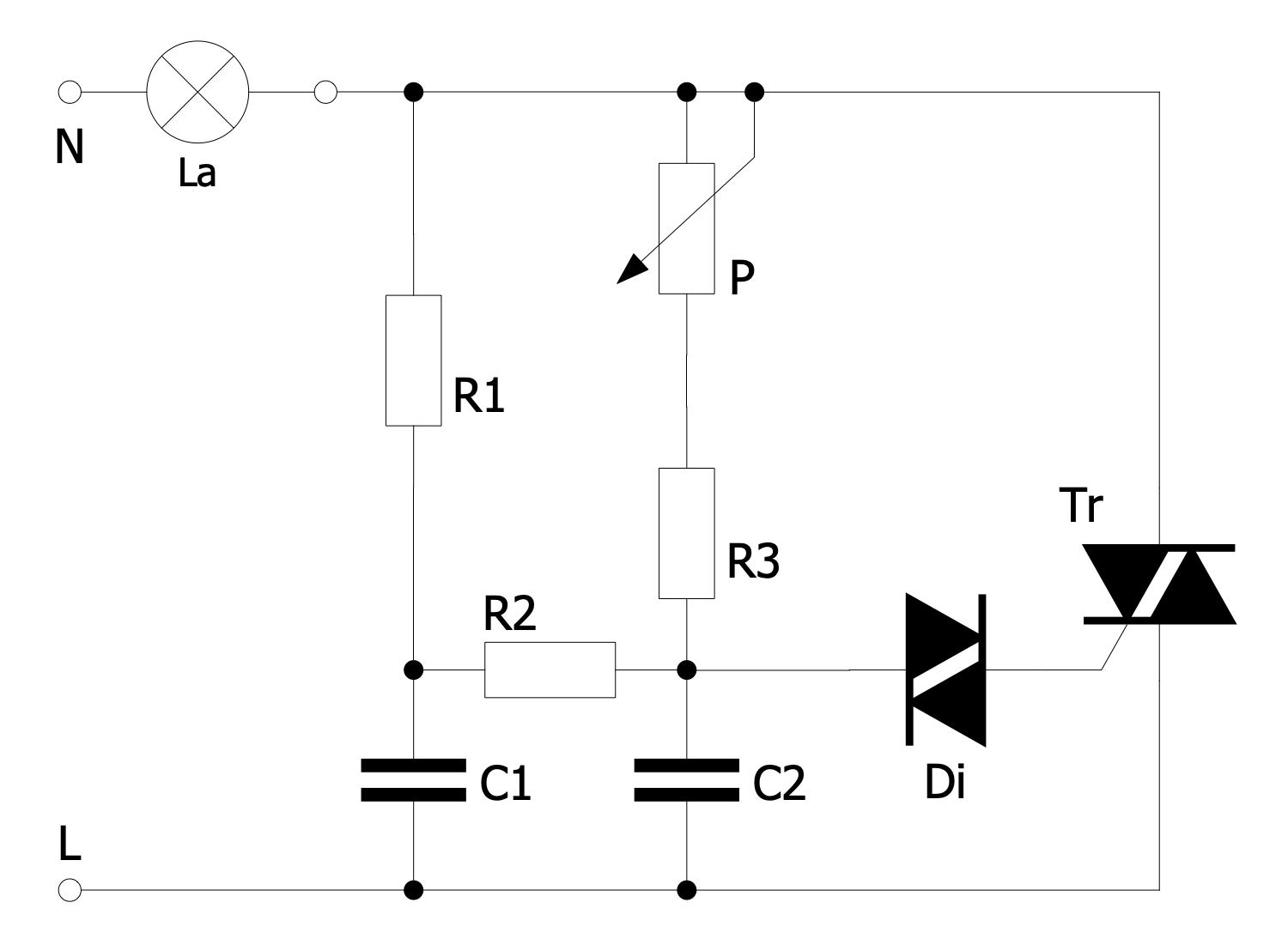 Lightdimmer Phase Control Circuit