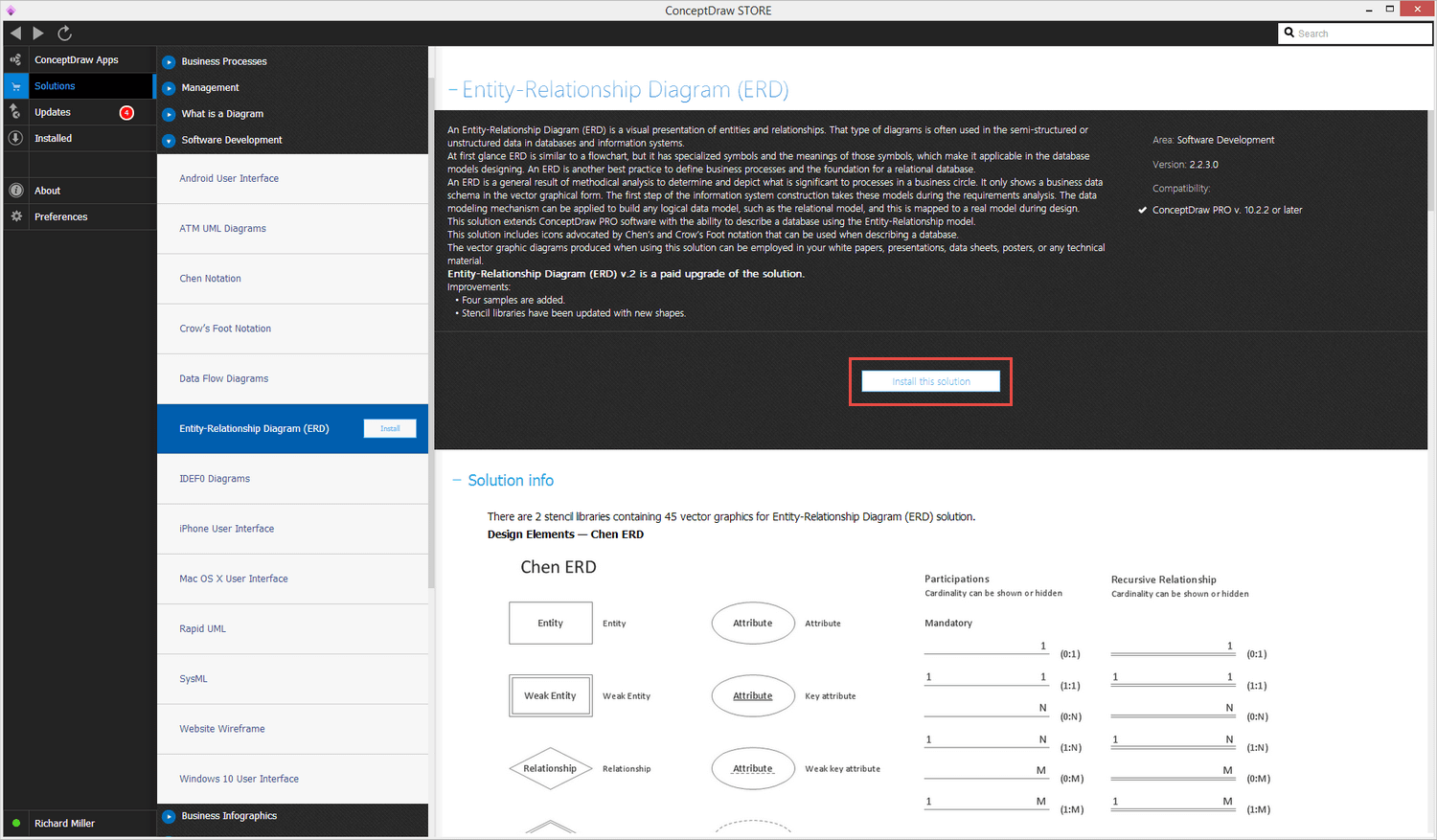 Entity-Relationship Diagram (ERD) Solution - Install