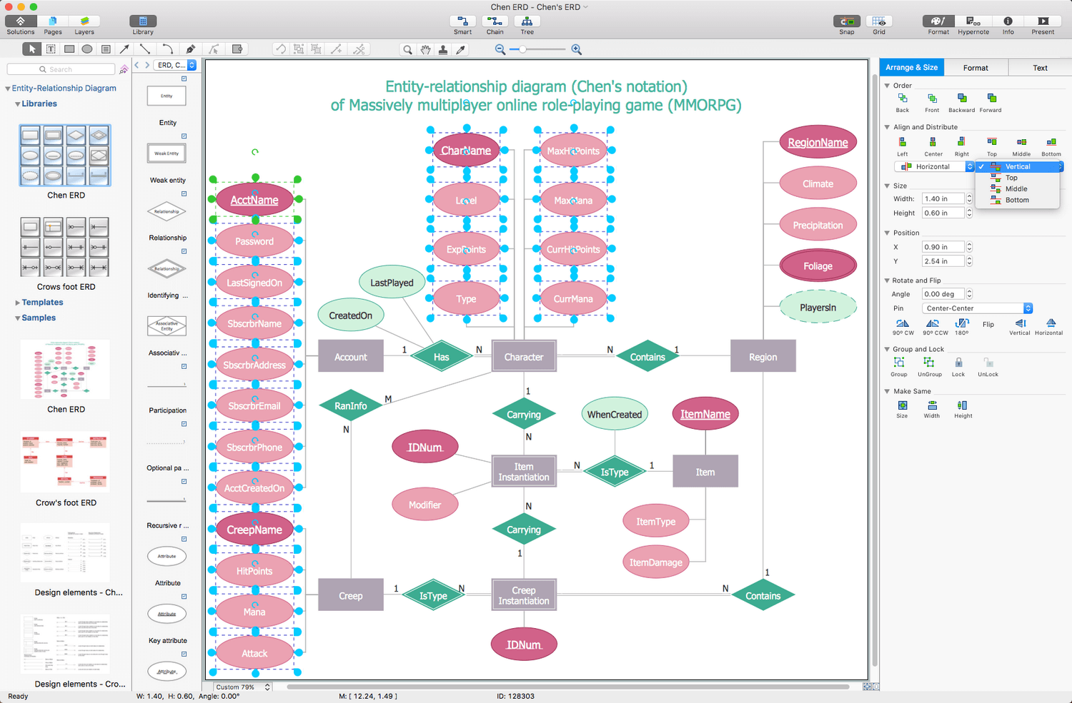 Entity-Relationship Diagram (ERD) Solution for macOS