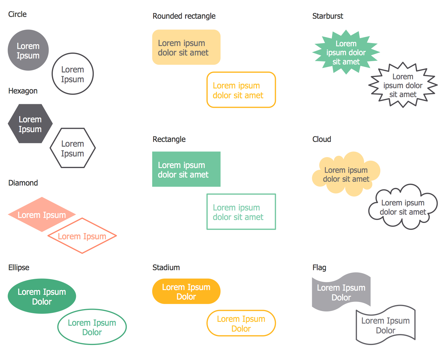 Design Elements — Financial Diagrams