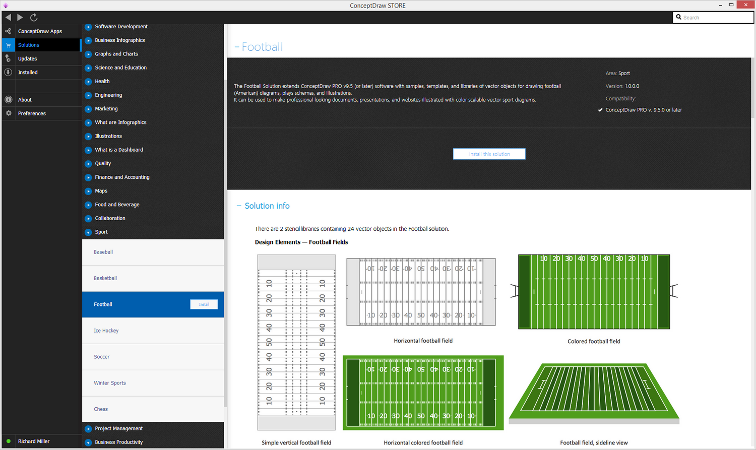 Football solution - Install