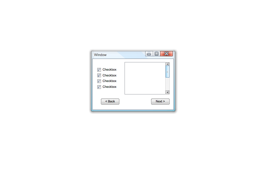 Graphic User Interface - Windows Vista User Interface Template