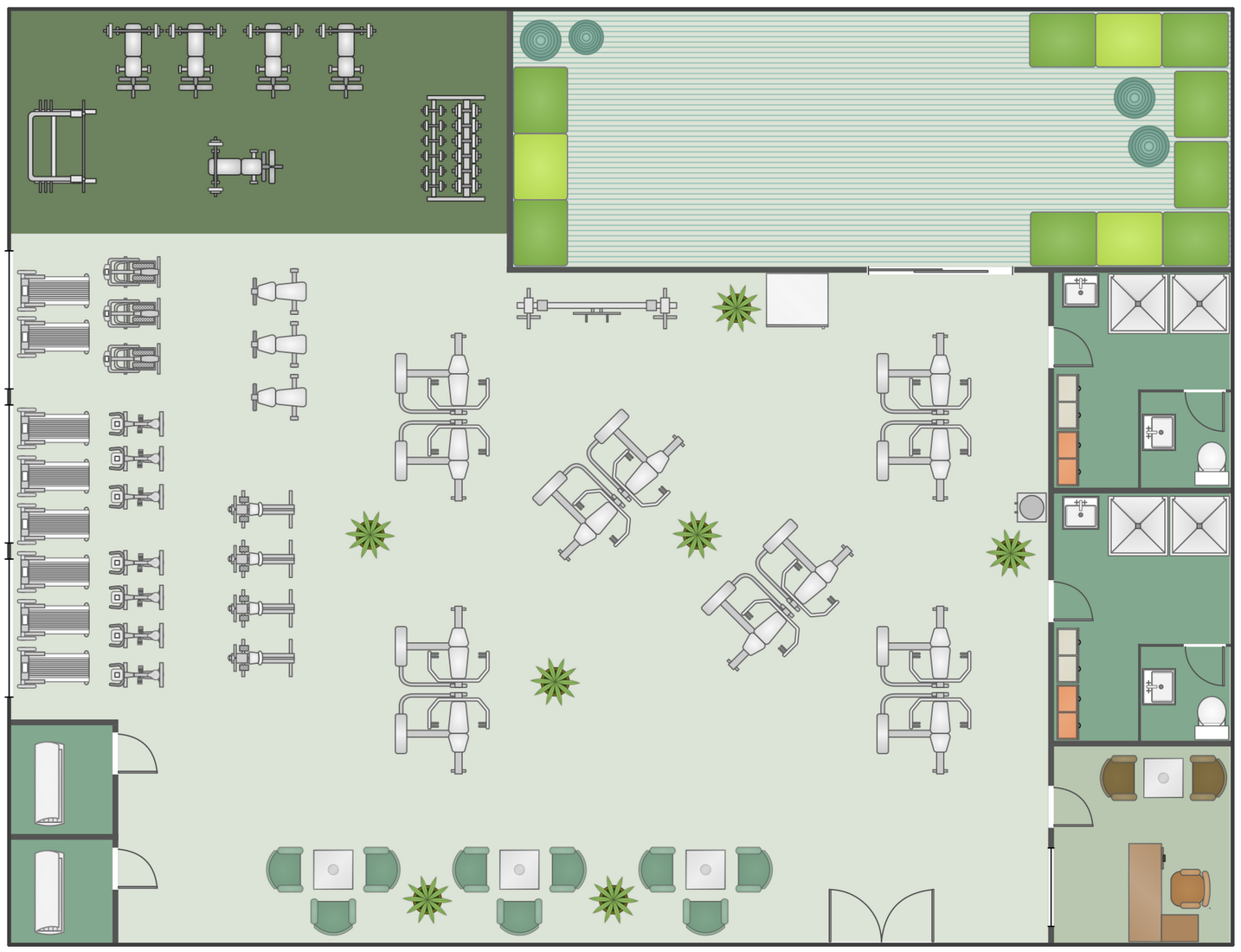 Fitness Center Floor Plan