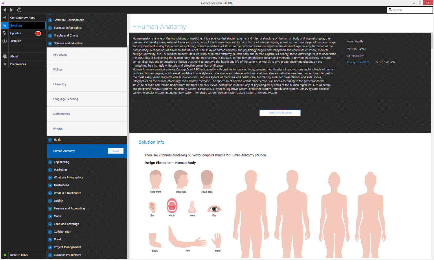 Human Anatomy solution - Install