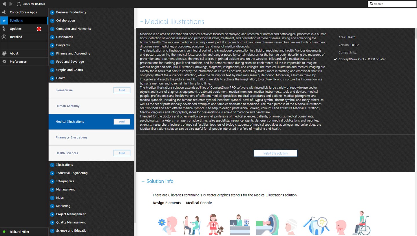 Medical Illustrations solution - Install