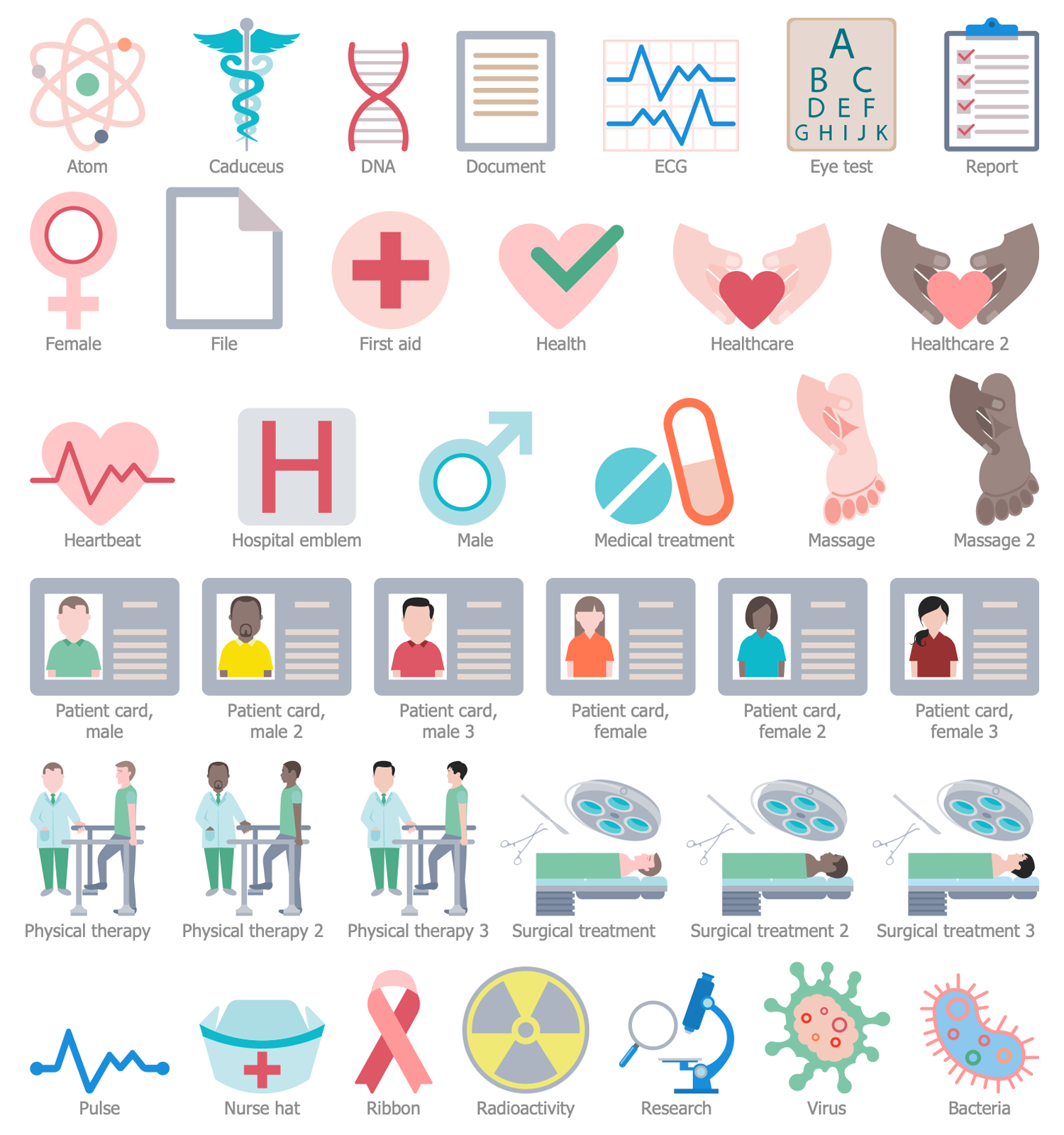 Design Elements — Healthcare Pictograms
