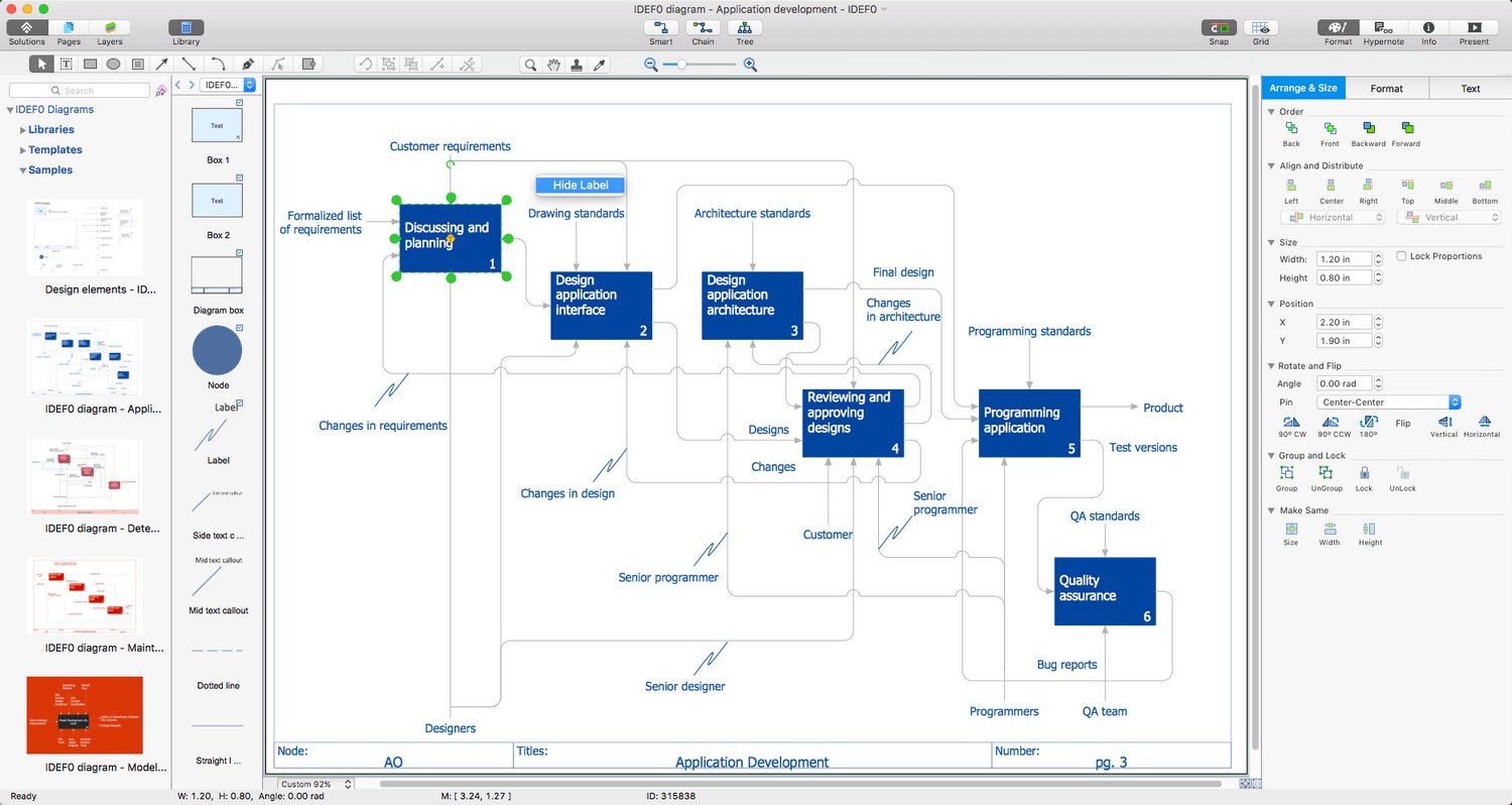 IDEF0 Diagrams Solution for macOS