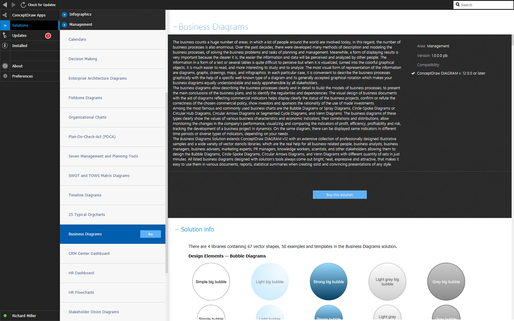 Business Diagrams solution - Buy