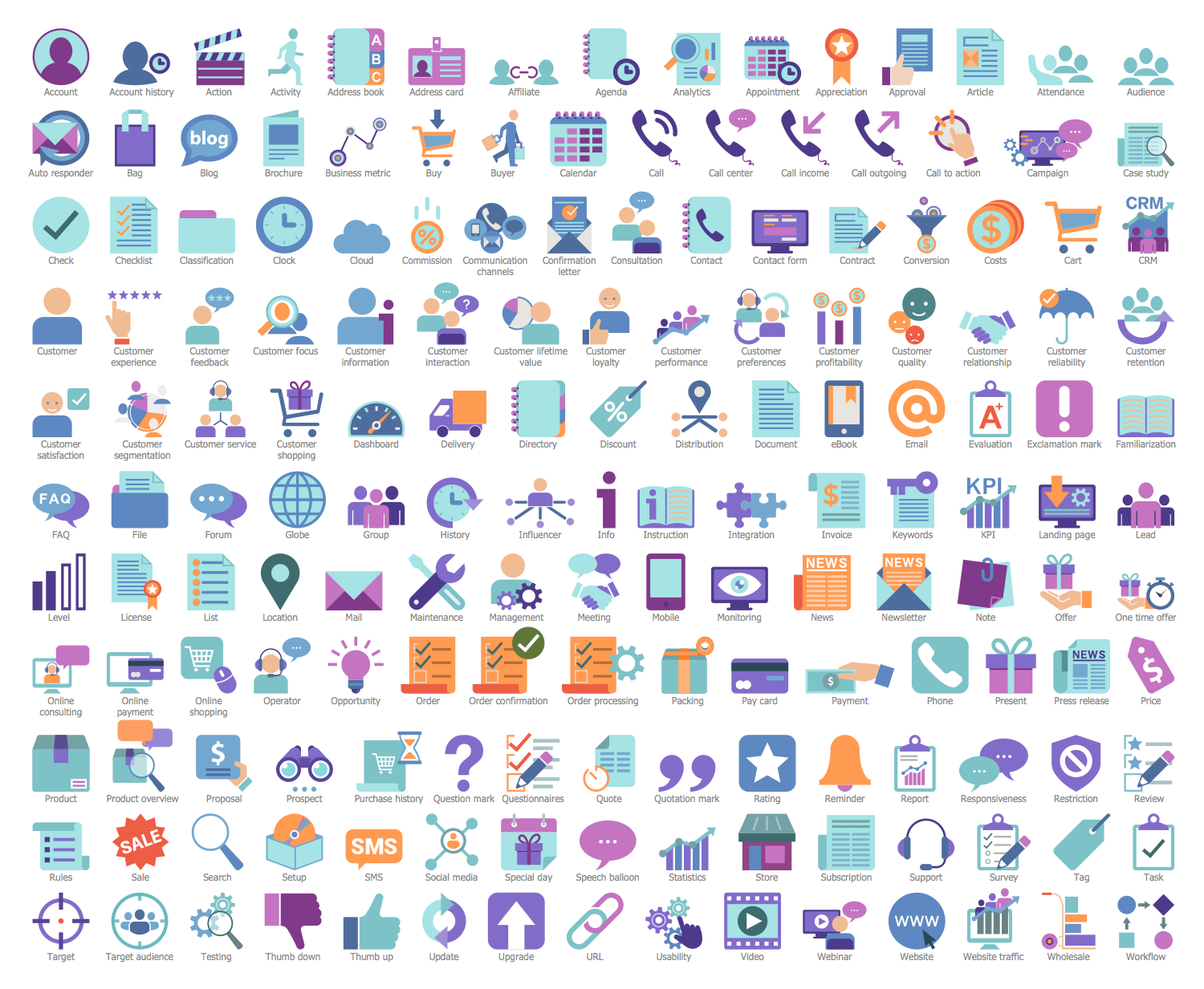 Design Elements — CRM Icons