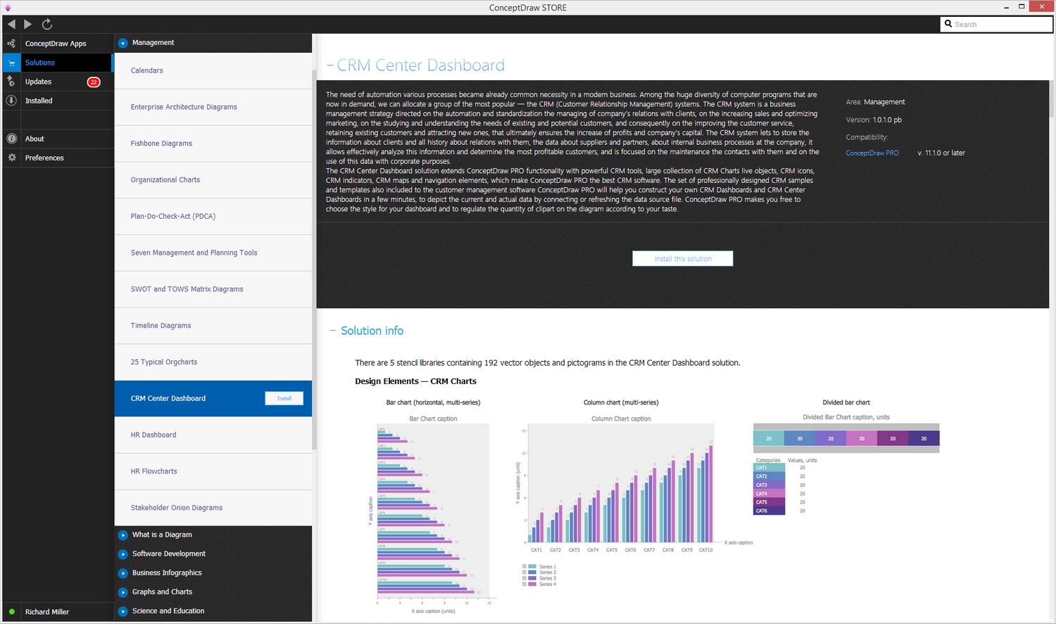 CRM Center Dashboard Solution - Install