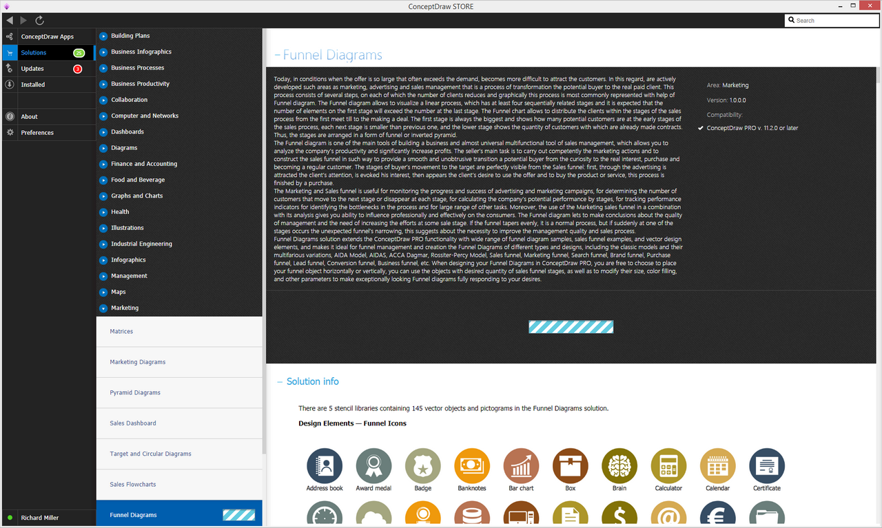 Funnel Diagrams Solution - Install