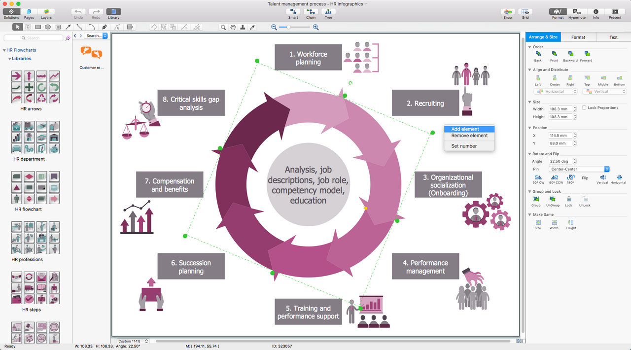 HR Flowcharts Solution for macOS X