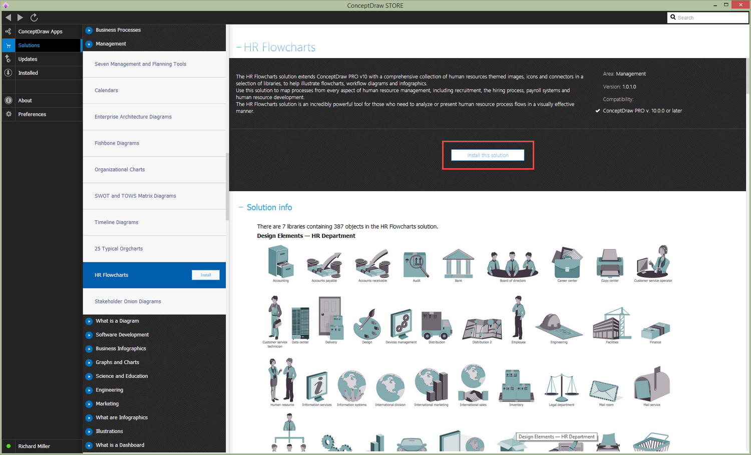 HR Flowcharts Solution - Install
