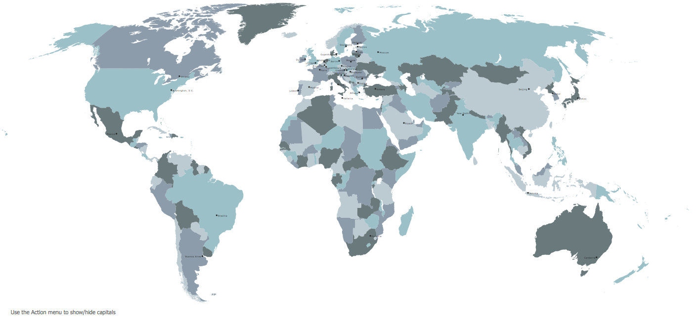 Design Elements — Management Maps (World Map)