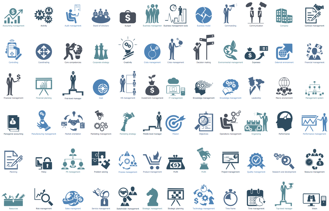 Design Elements — Management Pictograms