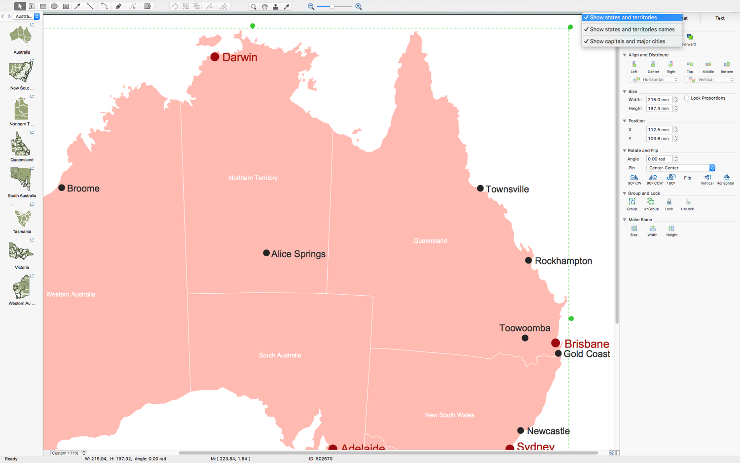 Australia Map Solution for macOS