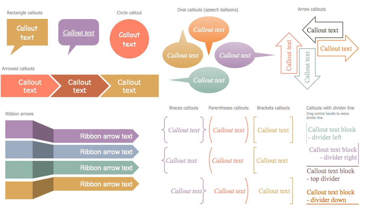 Marketing Infographics — Design Elements — Callout Blocks