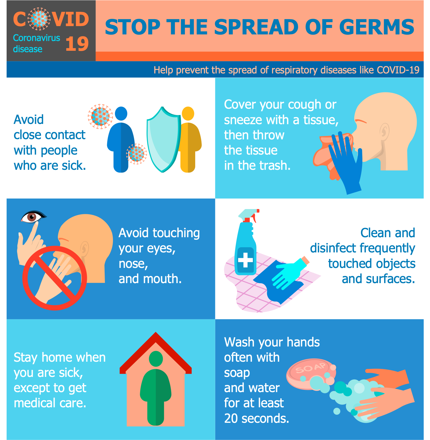 Stop the Spread of Germs COVID 19