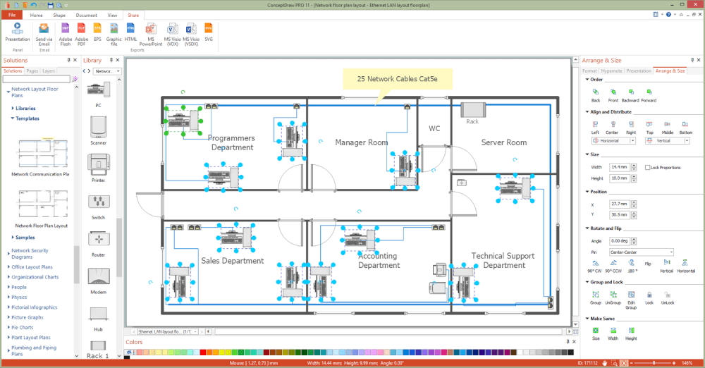 Network Layout Floor Plans Solution