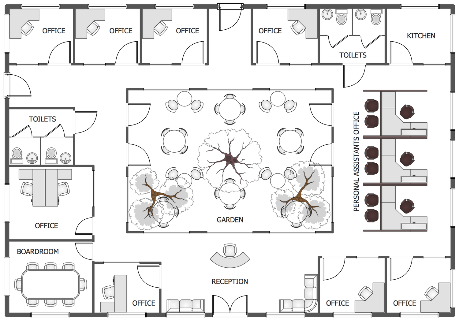 Office Floor Plan Design : Layout Office Plan Floor Example Examples ...