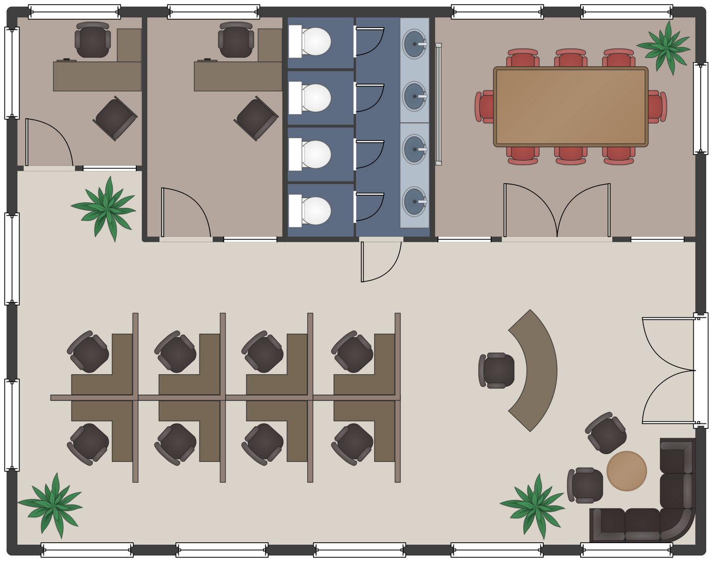 The Office Layout Map