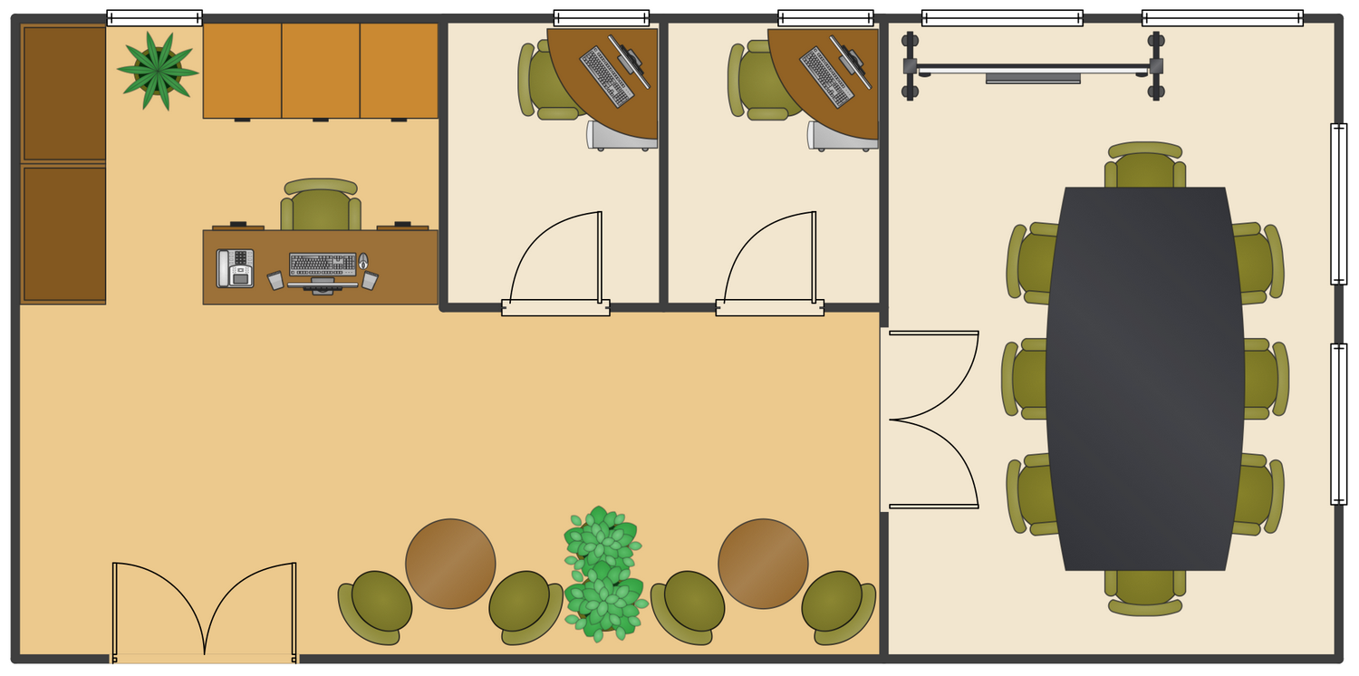 Office Layout Plans Solution 