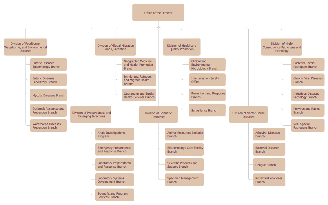 Manufacturing Company Organizational Chart Template