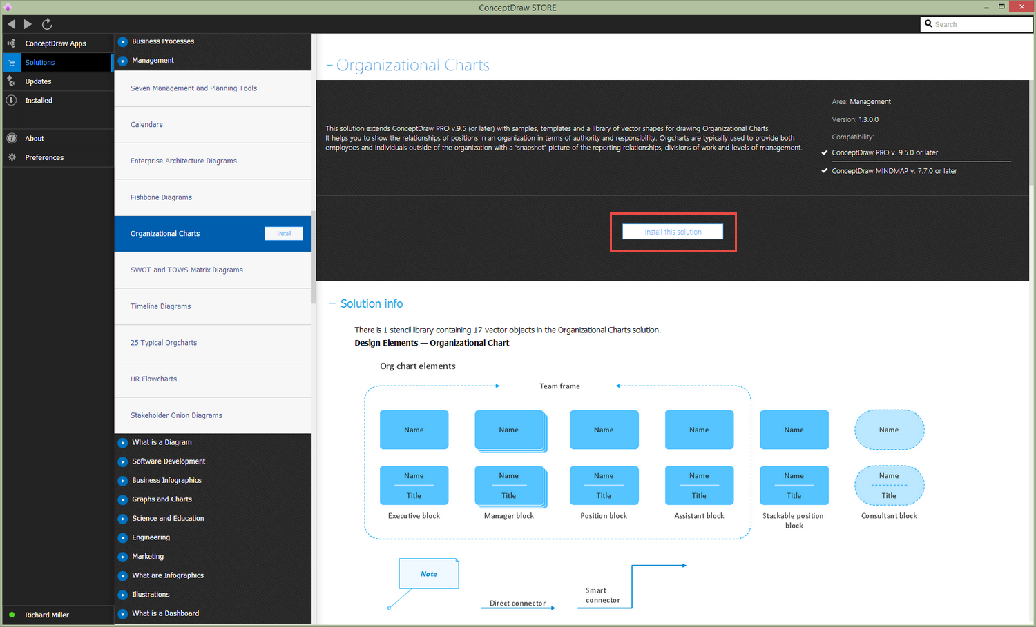 Organizational Charts Solution - Install