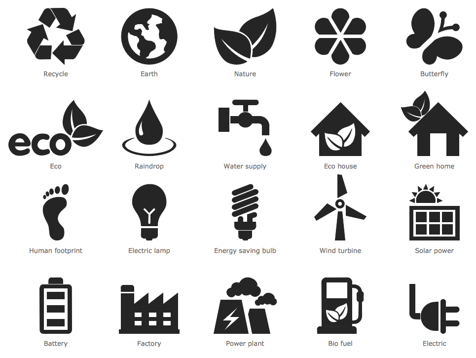 Design Elements — Ecology Pictograms