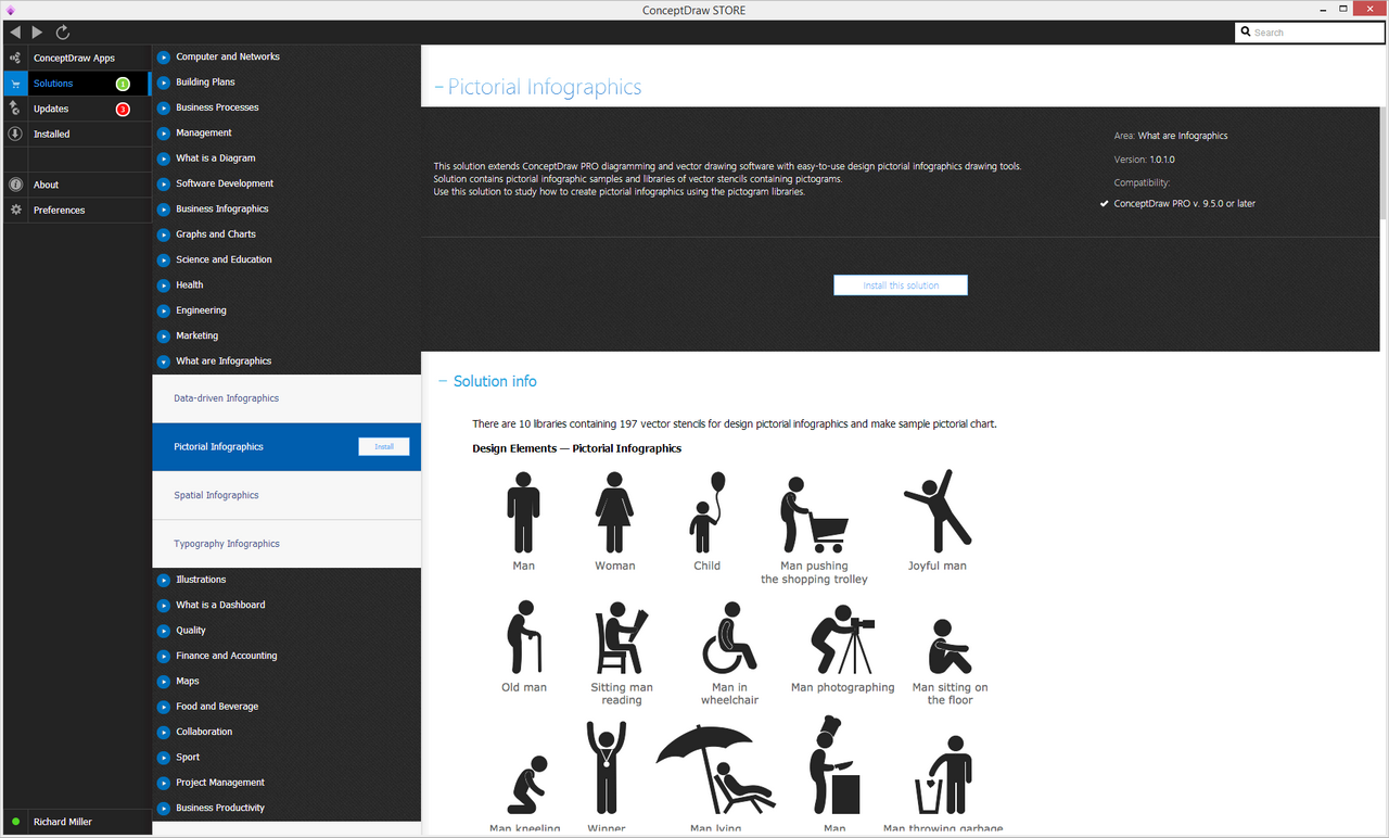 Pictorial Infographics solution - Install