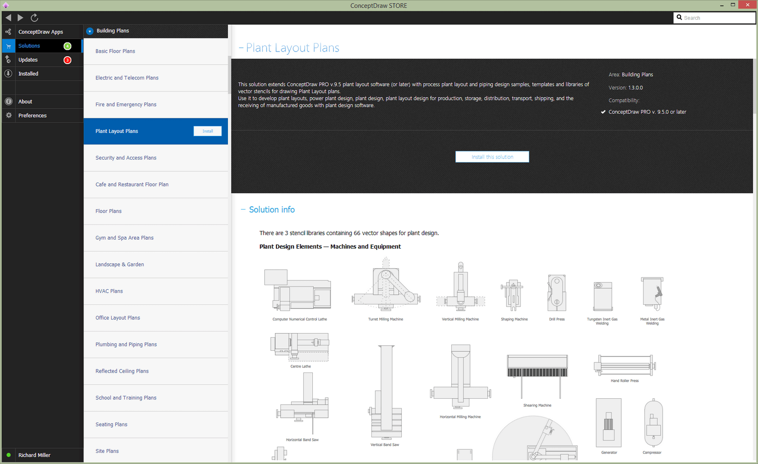 Plant Layout Plans Solution - Install