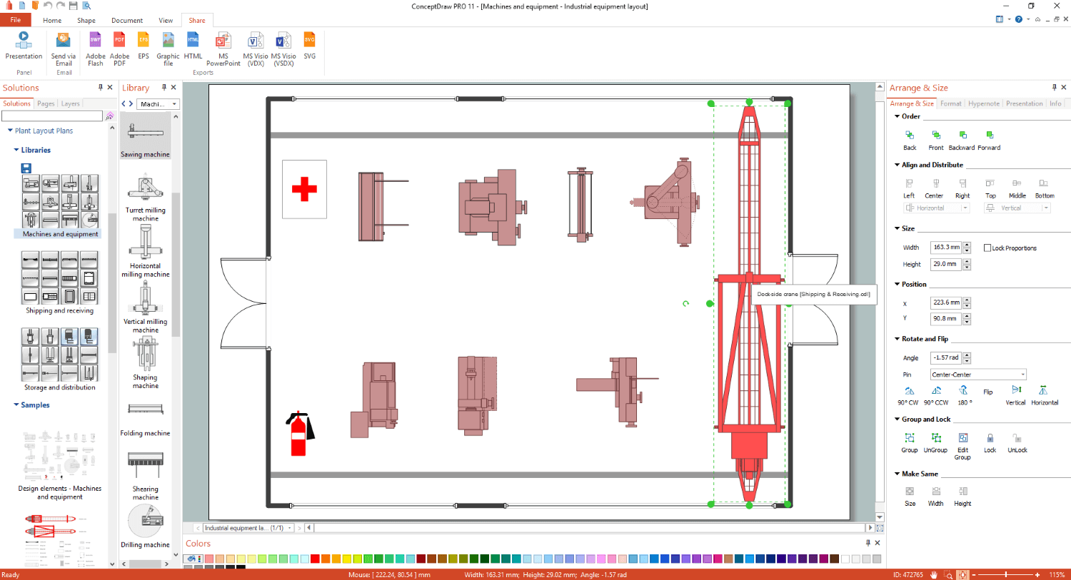 Plant Layout Plans Solution for Apple macOS