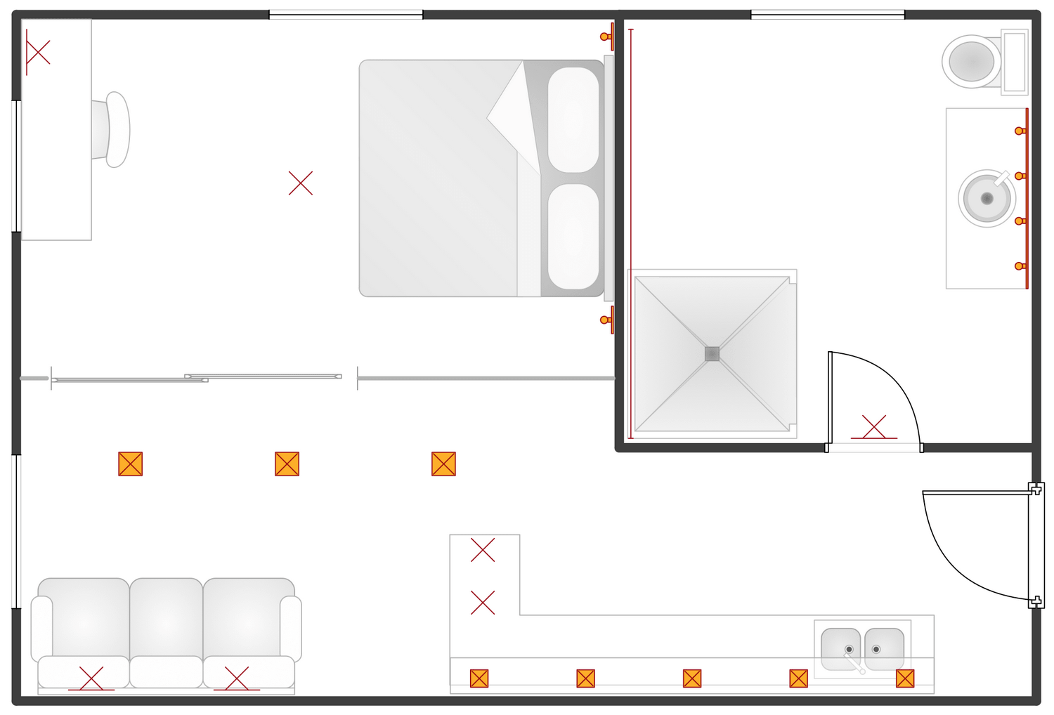 Flat Reflected Ceiling Plan