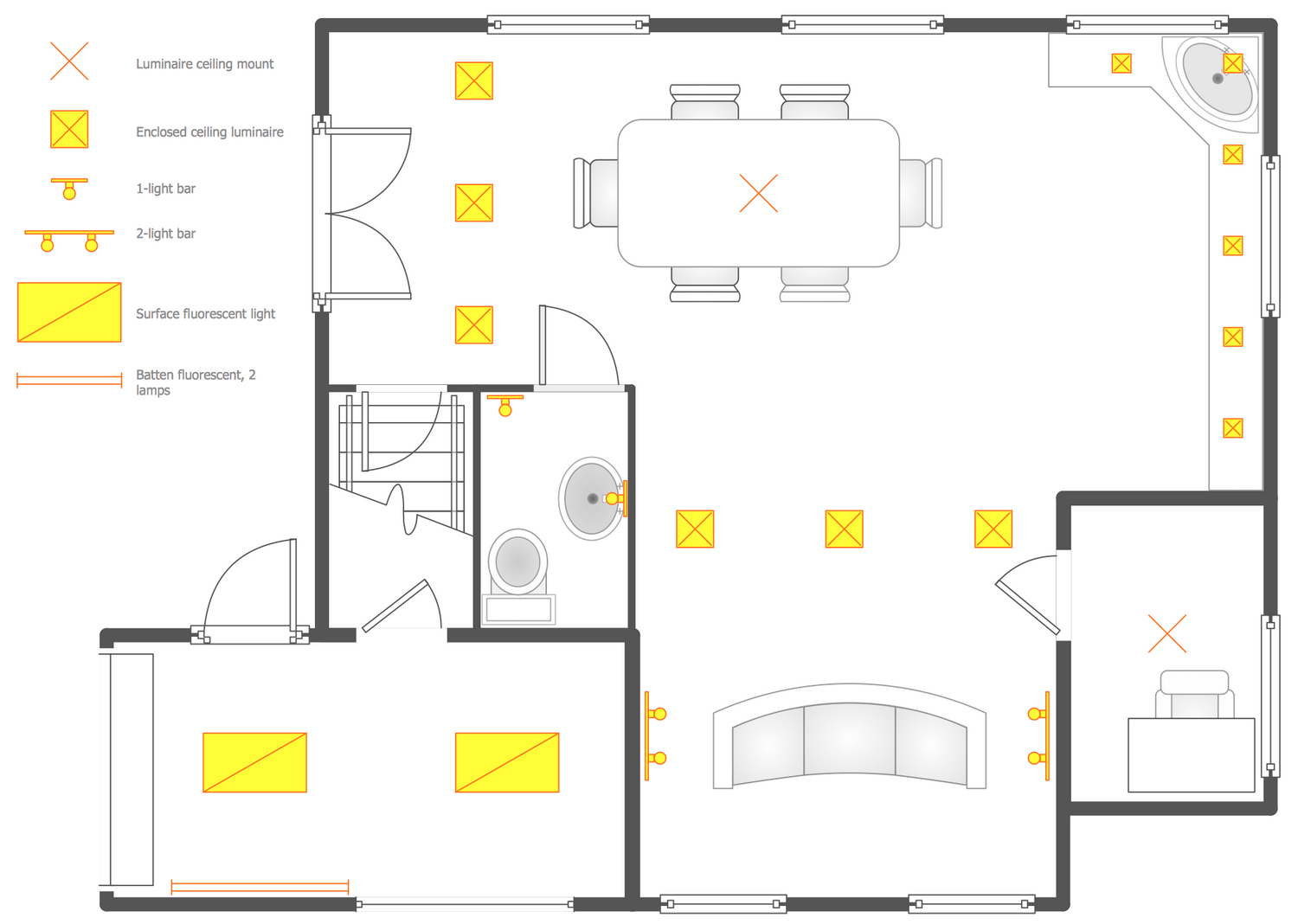 Ground Reflected Ceiling Plan