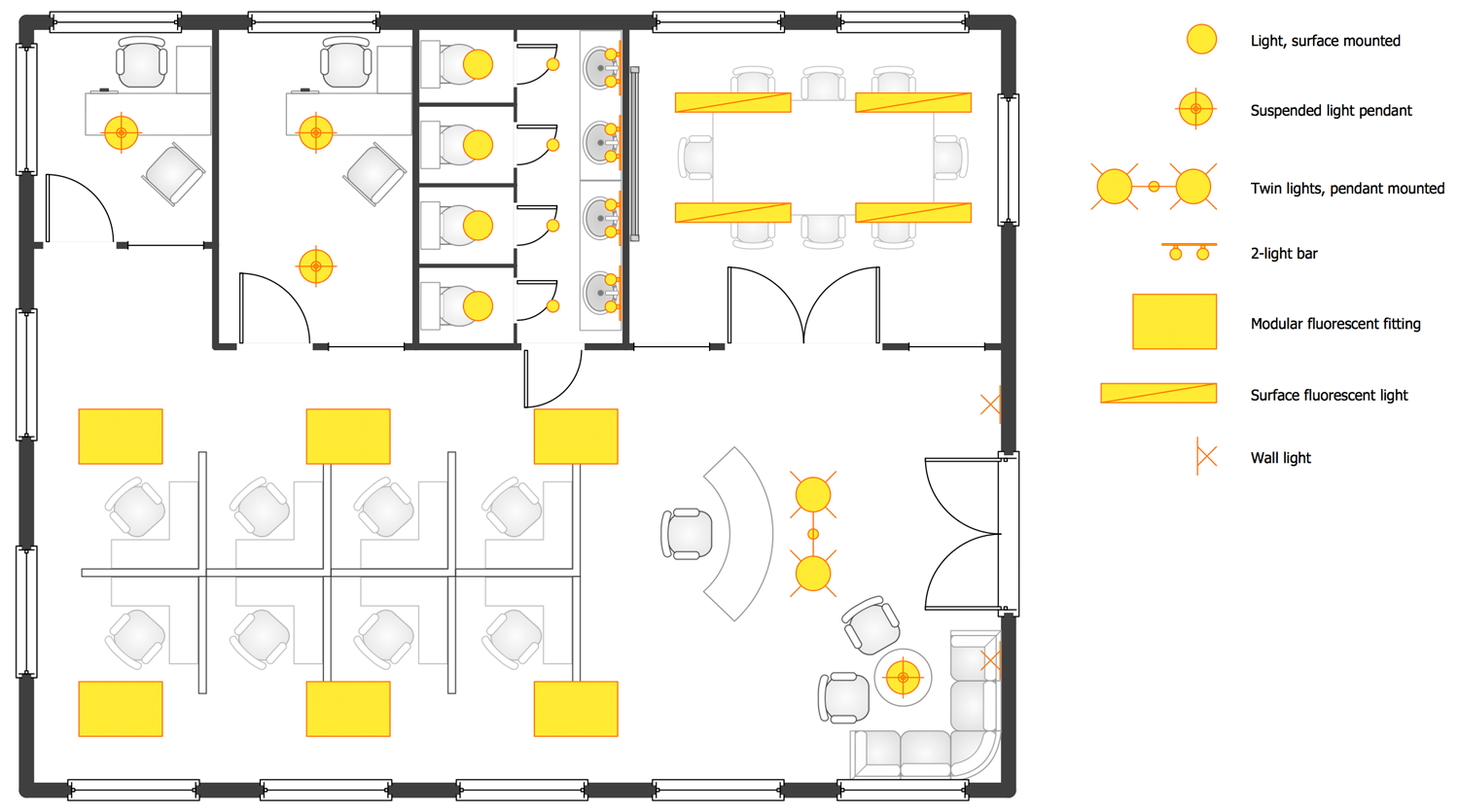 Reflected Ceiling Plans Solution Conceptdraw Com