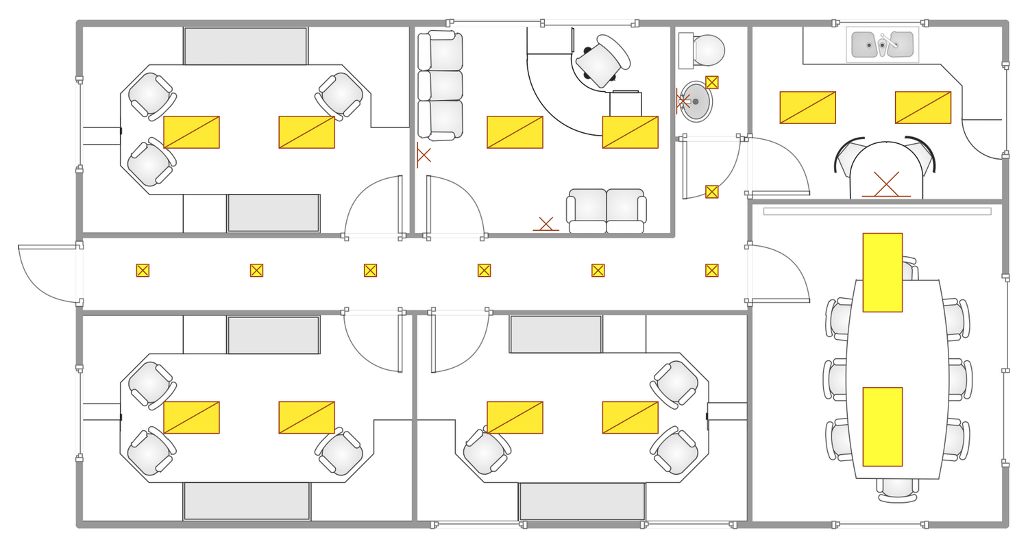 Office Reflected Ceiling Plan